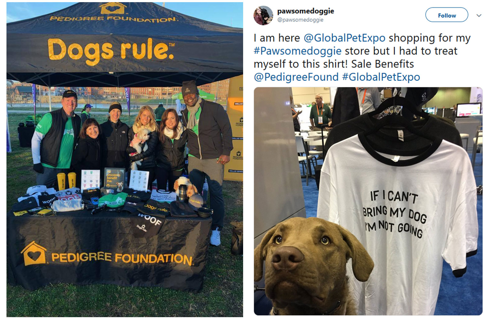 Dogs Rule gear for sale and a tweet about it
