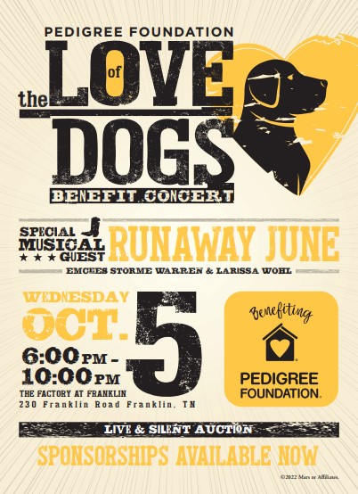 The Love of Dogs Benefit Concert